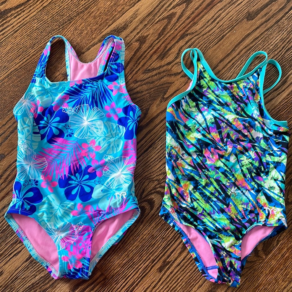 Toddler girl Speedo bathing suits size 4t